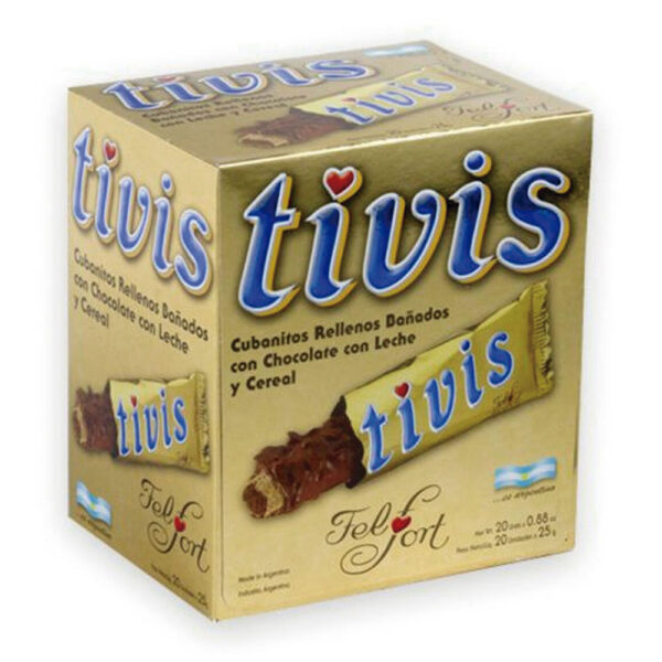 Chocolate Wafer Rolls - Tivis -20un. x 0.88 oz.
