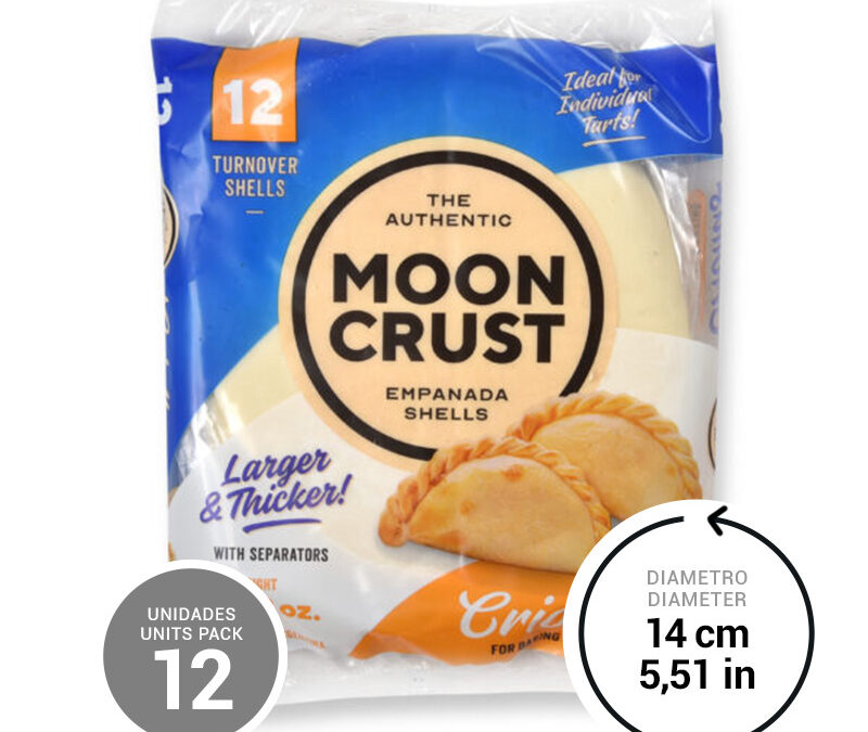 Turnover Shells for Baking or Frying Moon Crust 24 x 21,16 oz.
