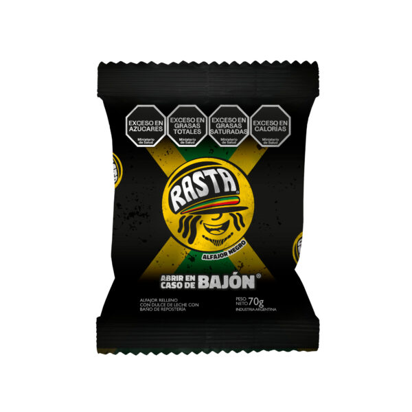 Rasta Alfajores - Filled with Caramel Spread and Covered in Chocolate 12 x 6 x 2,46 oz. - Image 2