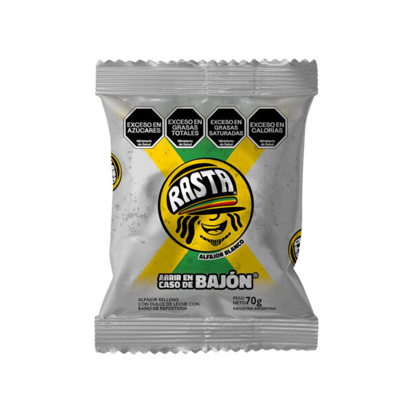 Rasta Alfajores - Filled with Caramel Spread and Covered in White Chocolate 12 x 6 x 2,46 oz. - Image 2