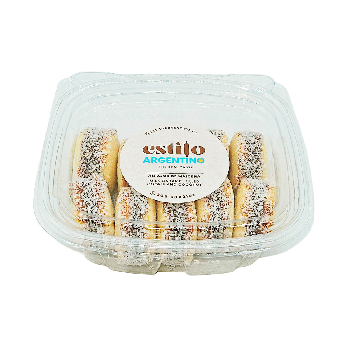 Mini Alfajor Cornstarch Cookies Filled with Caramel Spread Estilo Argentino 1 x 6,17 oz. - Image 2