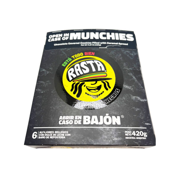Rasta Alfajores - Filled with Caramel Spread and Covered in Chocolate 12 x 6 x 2,46 oz.