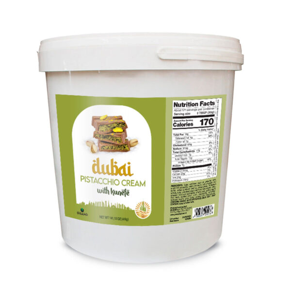 Pistacchiella 30% Dubai Sweet Spreadable Cream with Kataifi 8.8 lbs.