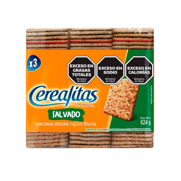 Bran Crackers Cerealitas 15 x 3 x 7.33 oz.
