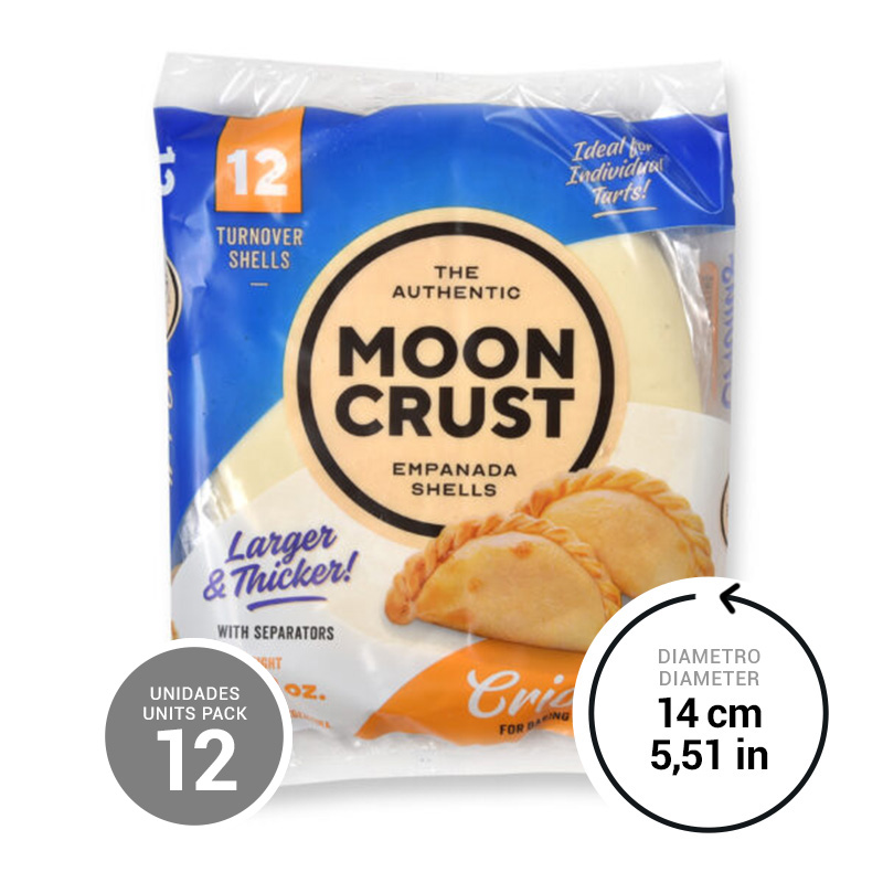 Turnover Shells for Baking or Frying Moon Crust 24 x 21,16 oz.