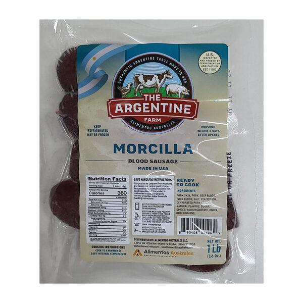 Blood Sausage The Argentine Farm 10 x 1 lb.