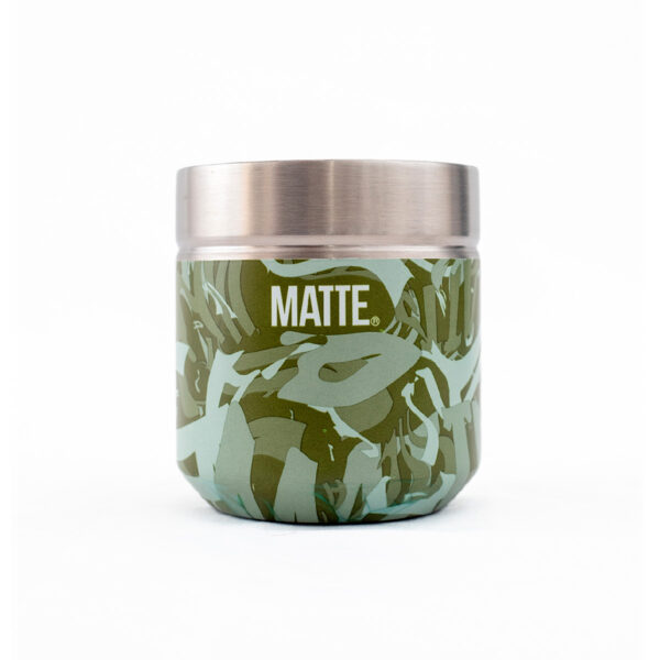 green Camo Stainless Steel Mate Kit with Straw - Matte- x Unid.