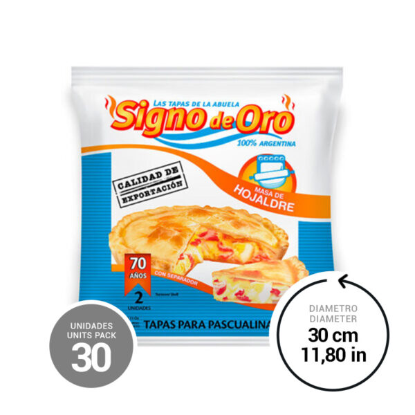 Turnover Tarts Shells for Baking Signo de Oro 30 x 14,11 oz.