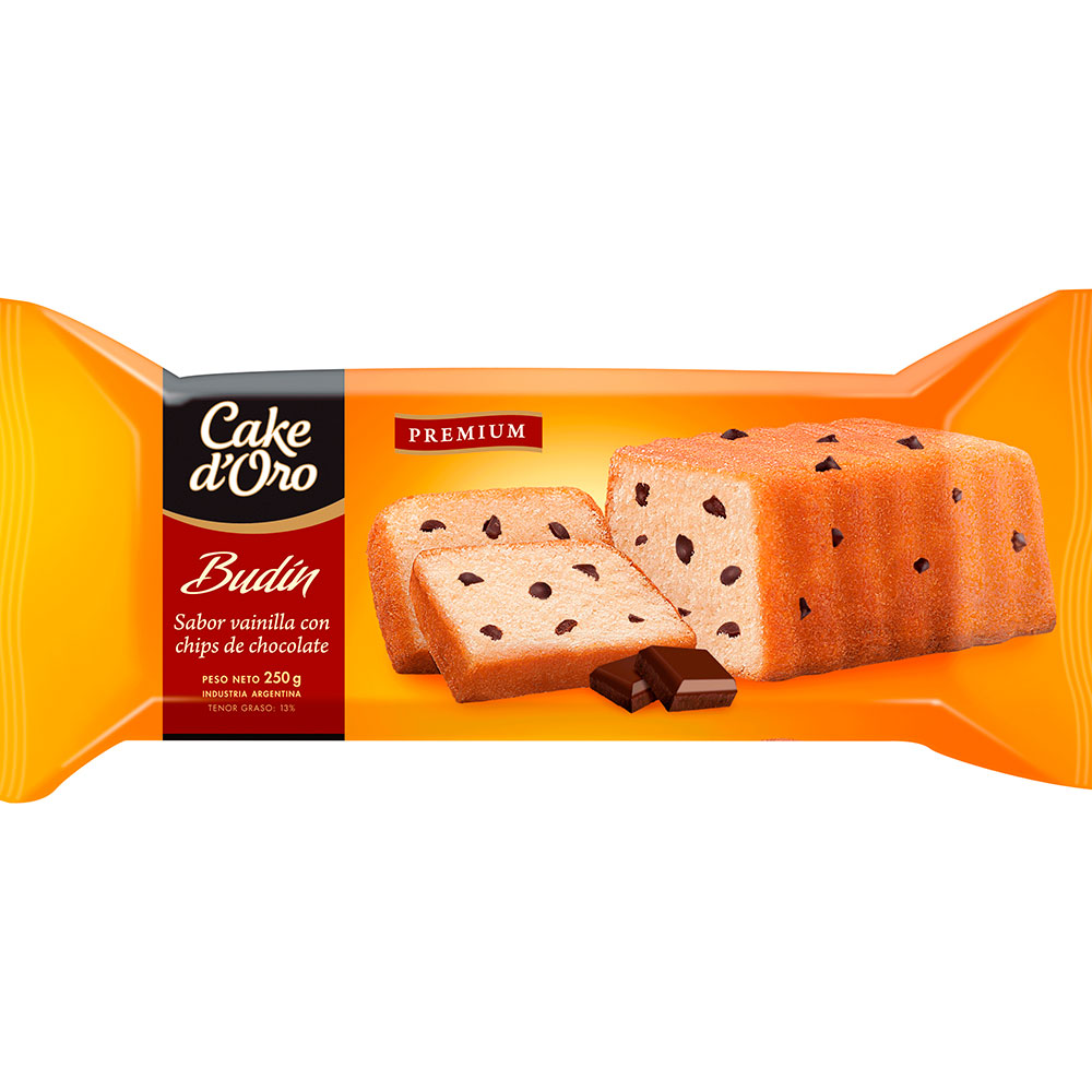 Cake D Oro Vanilla Pound Cake with Chocolate Chips 12 x 8.82 oz.