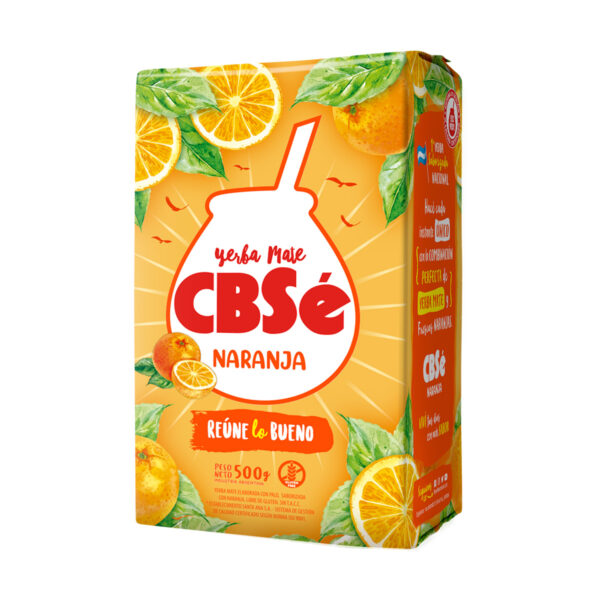 Yerba Mate Tea CBSé Orange 12 x 17.64 oz.