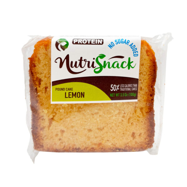 Nutrisnack Lemon Pound Cake (No Sugar Added) 20 x 3.5 oz.