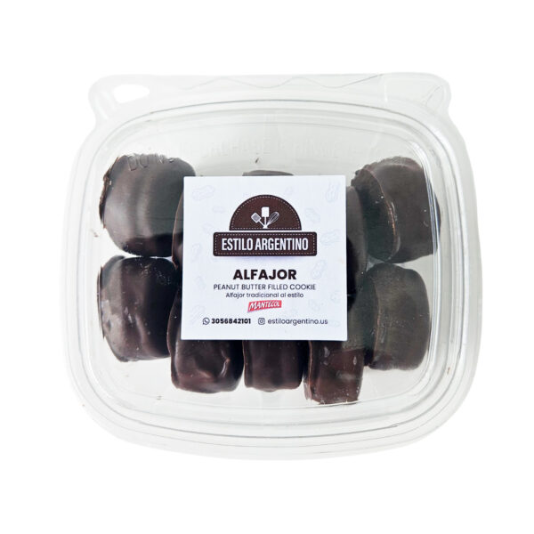 Mini Alfajor Cookies Filled with Peanut Butter Estilo Argentino 1 x 8,11 oz.