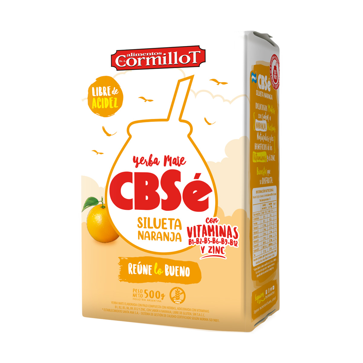Yerba Mate Tea CBSé Siluet Orange 12 x 17.64 oz.