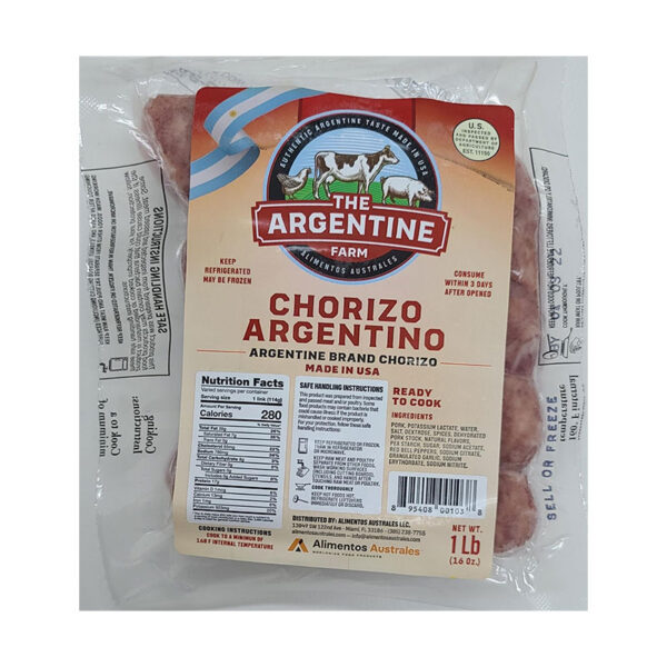 Argentine Brand Chorizo The Argentine Farm 10 x 1 lb.