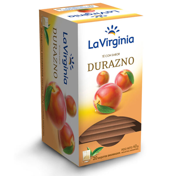 Peach Flavored Tea La Virginia 6 x 25 bag.