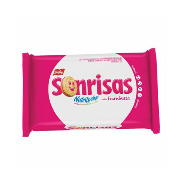 Raspberry Cookies - Sonrisas - 21 x 3 x 3.8 oz.