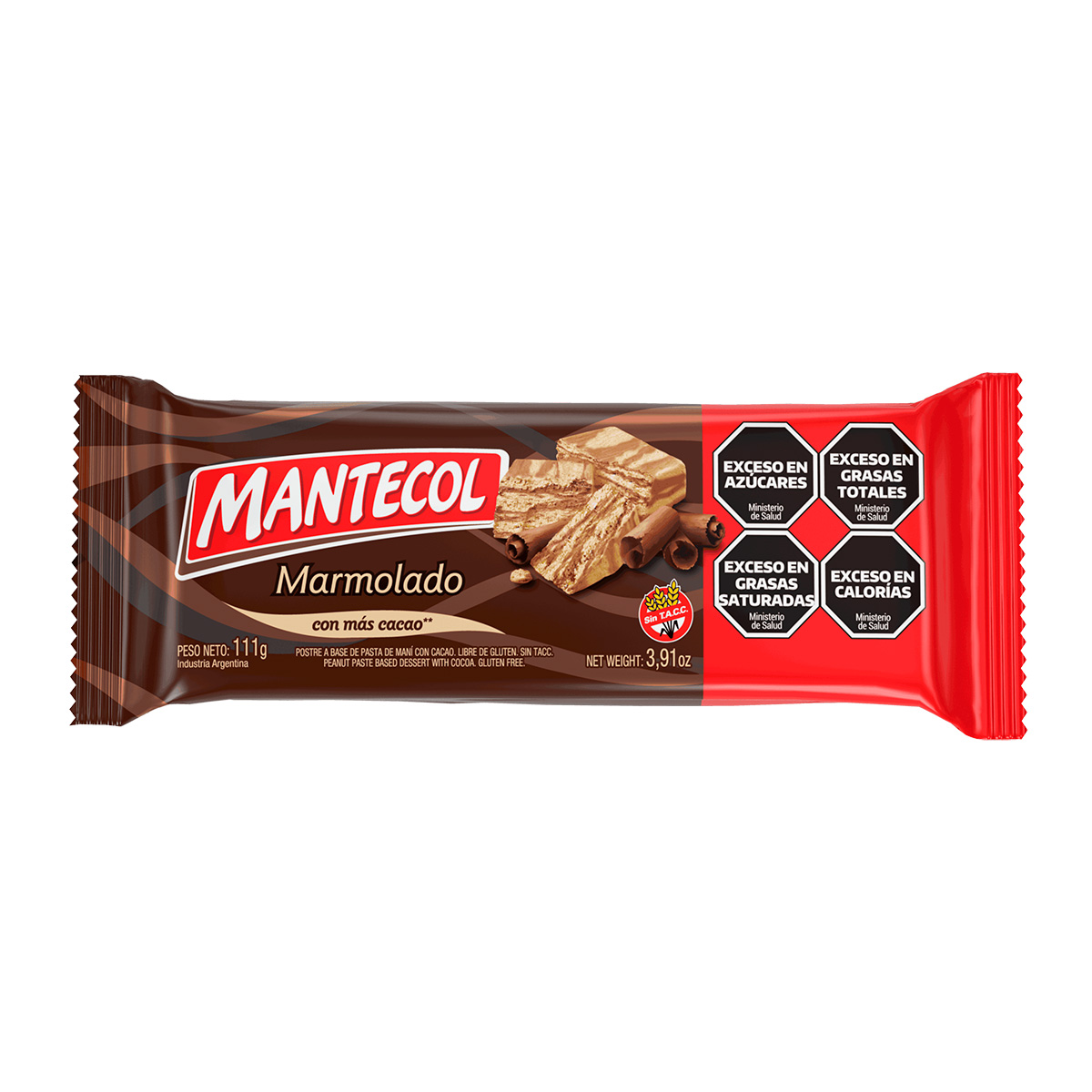 Semi-soft Peanut Butter Nougat with Chocolate Mantecol 40 x 3,88 oz.