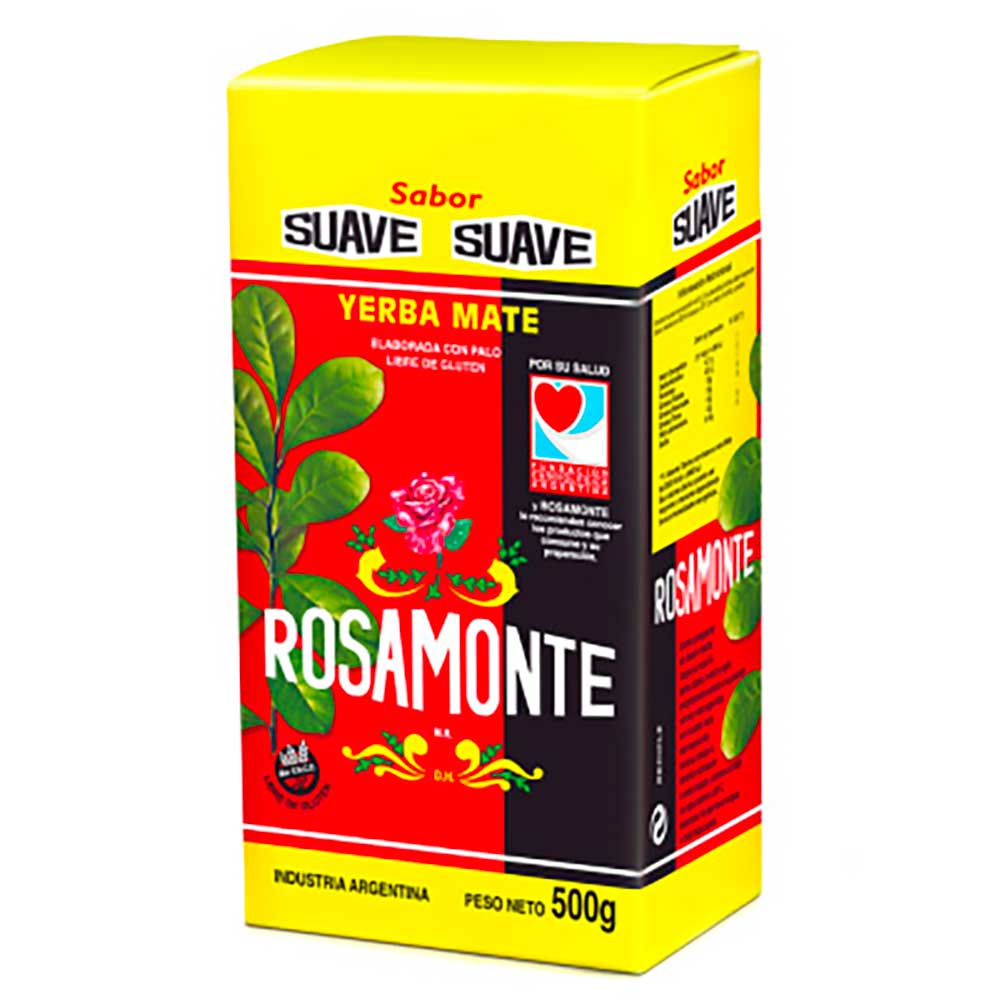 Yerba Mate Tea Rosamonte Soft 10 x 17.64 oz.