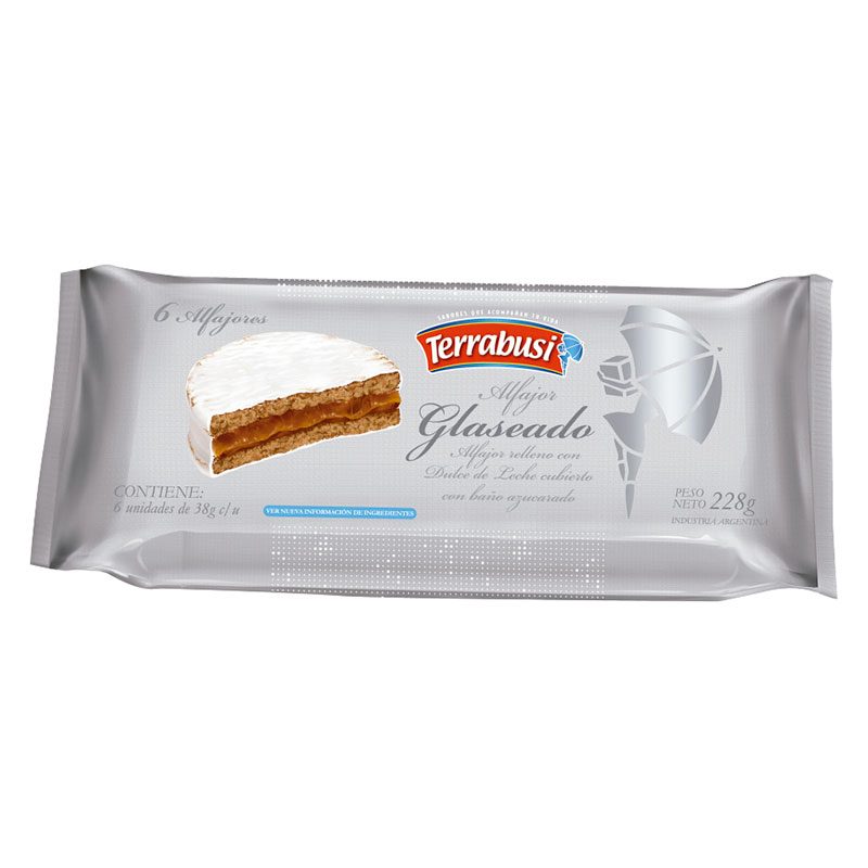 Caramel Spread Alfajor Terrabusi 16 x 6 x 1,34 oz.