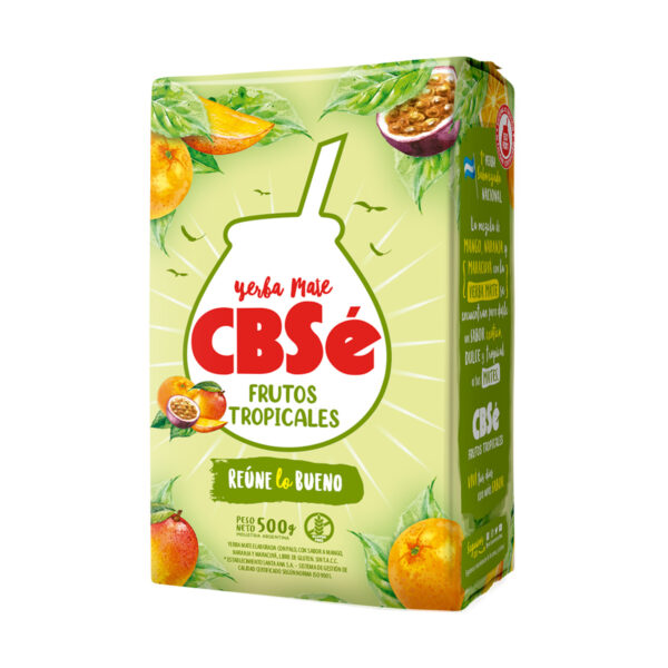 Yerba Mate Tea CBSé Fruits Tropical 12 x 17.64 oz.