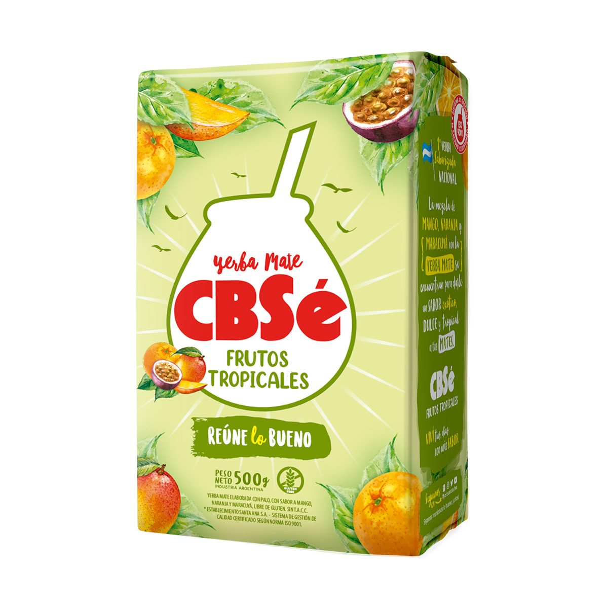 Yerba Mate Tea CBSé Fruits Tropical 12 x 17.64 oz.