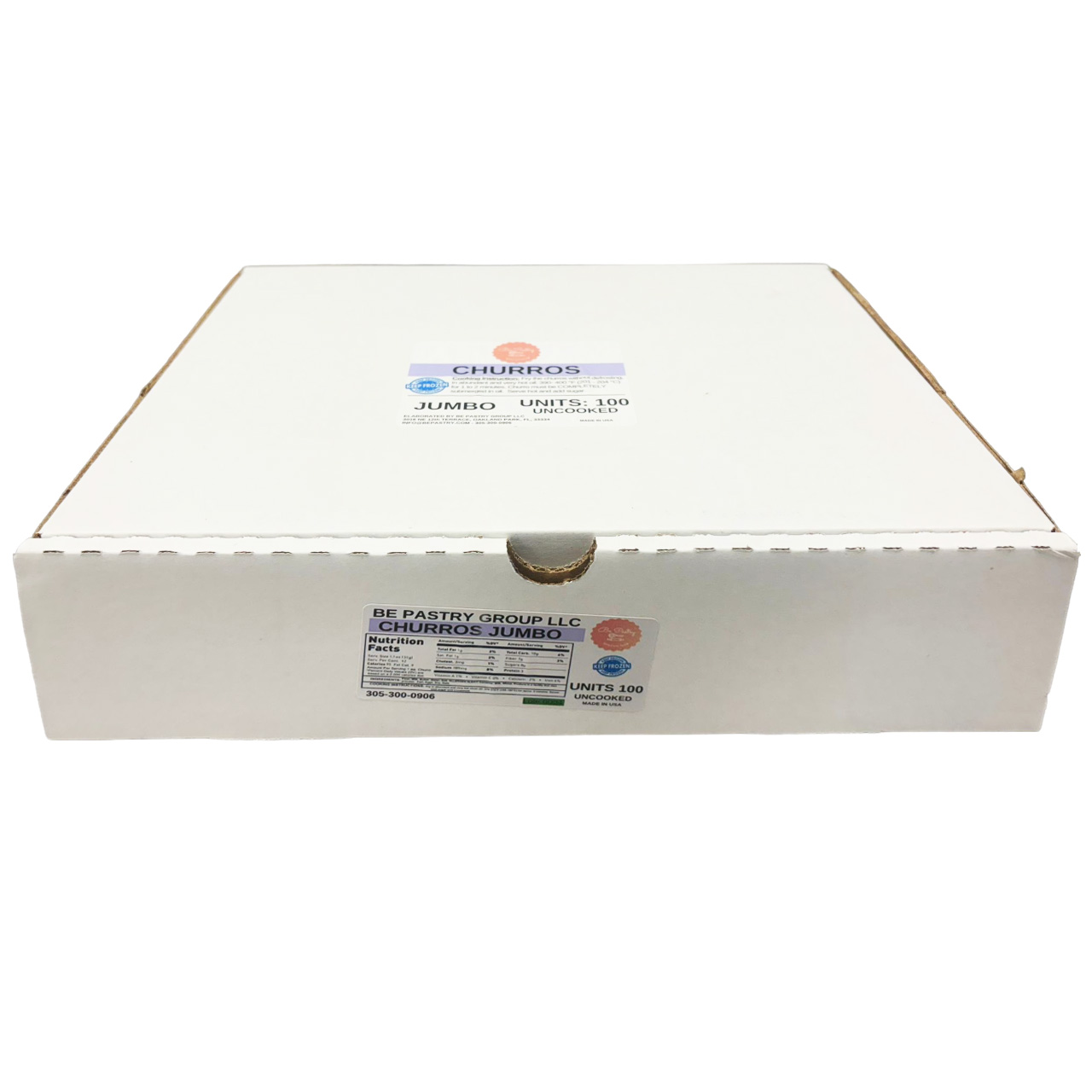 Be Pastry Uncooked Churros 80 x 1.14 oz. - Image 2