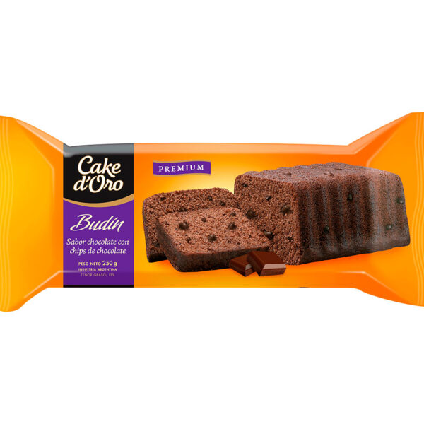 Cake D Oro Chocolate Pound Cake with Chocolate Chips 12 x 8.82 oz.