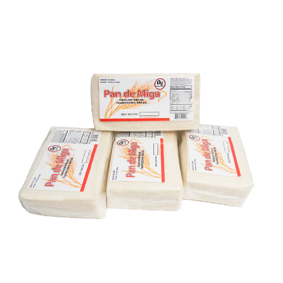 Big Bread - White Crustless Bread – 9 Slices - Slice Thickness: 3/8- Slice Surface: 10.5 x 5.5in - 20 units/case - frozen