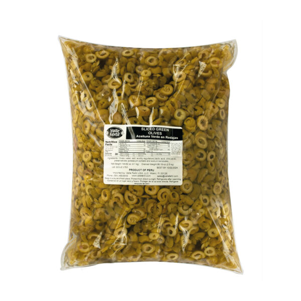 Pitted green Olives Bag x 5.5lb