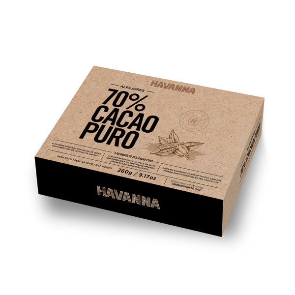 Havanna Alfajores - Filled with Caramel Spread and Covered in 70% Cacao 12 x 4 x 2,30 oz.