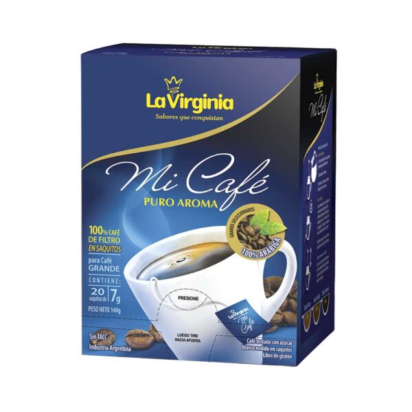 Roast Coffee in Bags La Virginia 10 x 20 bag. x 0,25 oz.