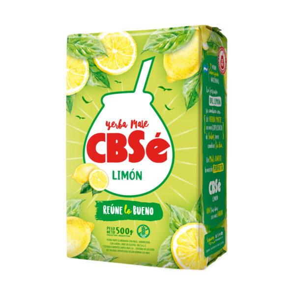 Yerba Mate Tea CBSé Lemon 12 x 17.64 oz.