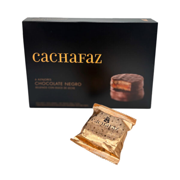 Cachafaz Alfajores - Filled with Caramel Spread and Covered in Chocolate 12 x 6 x 2,16 oz.