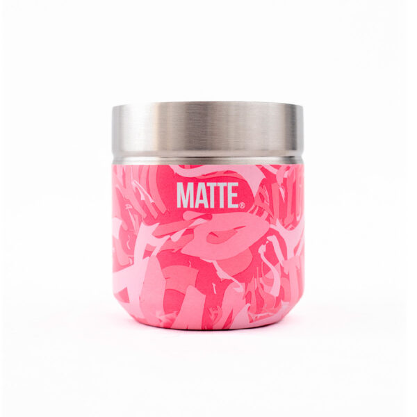 Pink Camo Stainless Steel Mate Kit with Straw - Matte- x Unid.