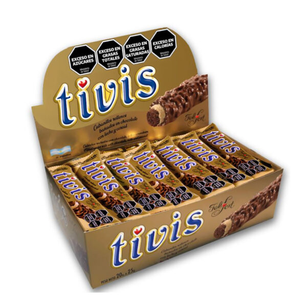 Chocolate Wafer Rolls - Tivis -20un. x 0.88 oz.