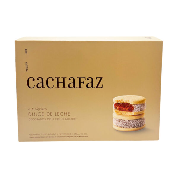 Cachafaz Cornstarch Alfajor -  12 x 6 x 2,62 oz.