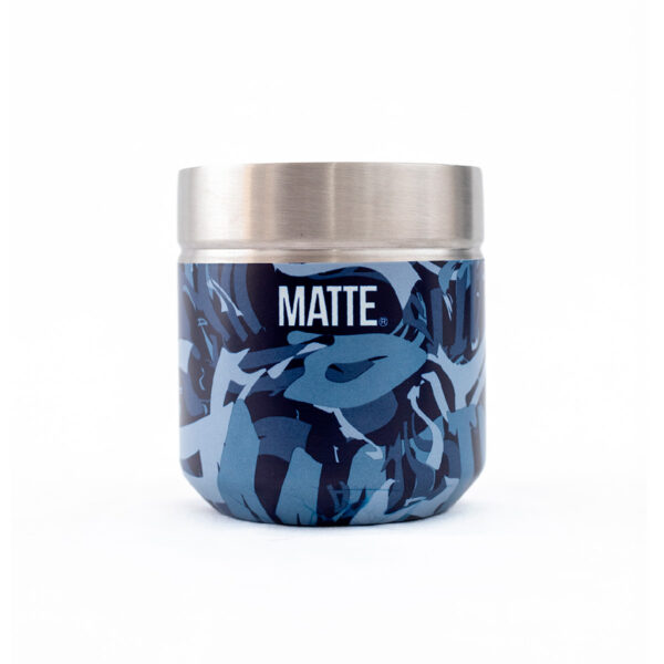 Blue Camo Stainless Steel Mate Kit with Straw - Matte- x Unid.