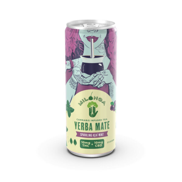 Milonga Energy Brew Sparkling Acai Mint 24 x 12 fl oz.