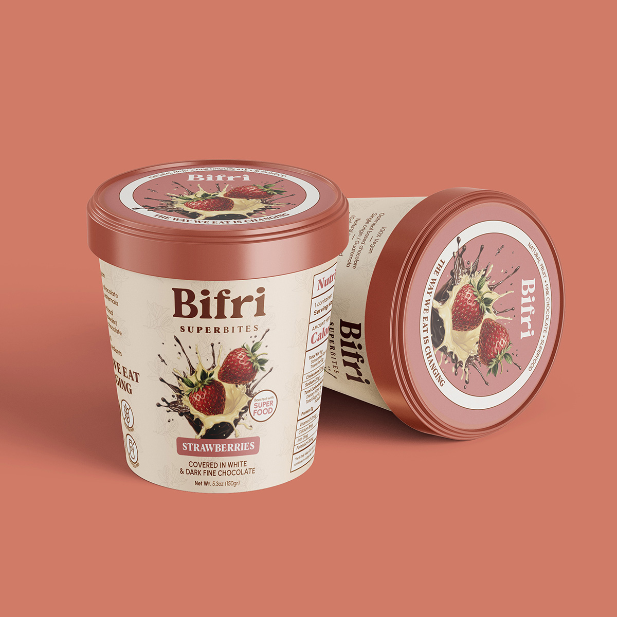 Superbites Strawberry - Bifri - 12 x 5.29 oz. - Image 2