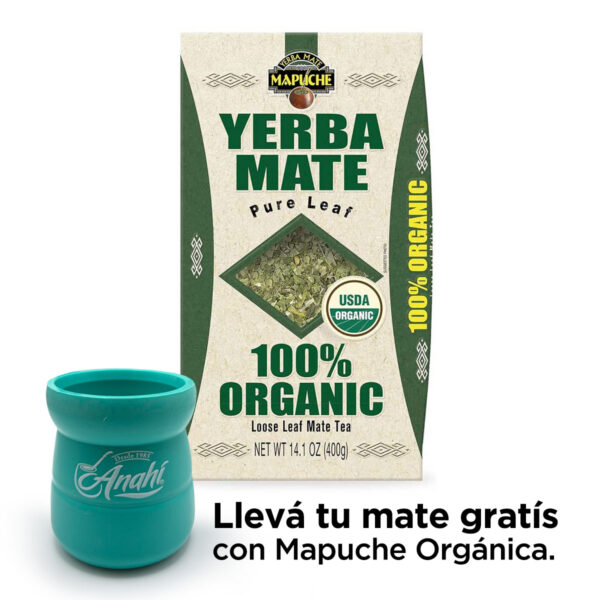 Mapuche Organic Yerba Mate Tea Pure Leaf 10 x 14.10 oz.
