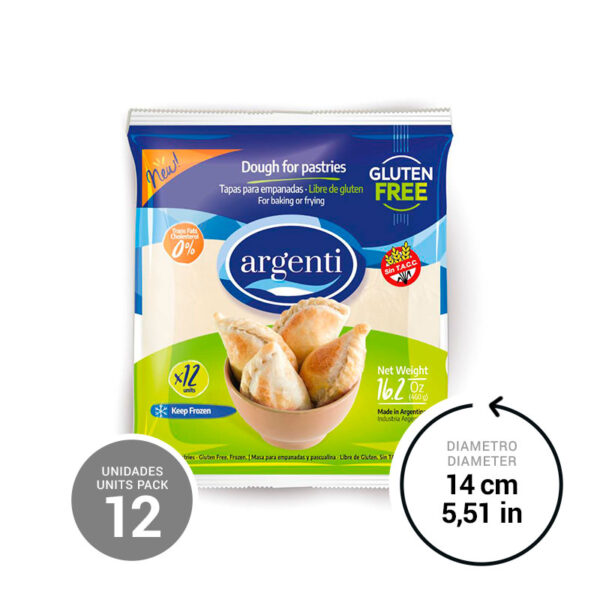 Gluten Free Turnover Shells for Baking and Frying 24 x 16.22 oz.