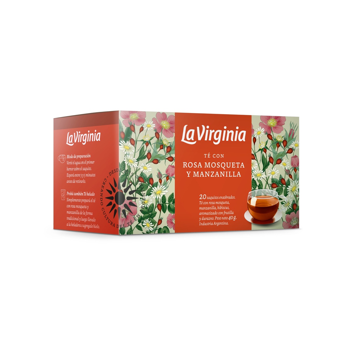 Rosehip and Chamomile Tea La Virginia 6 x 20 bag.