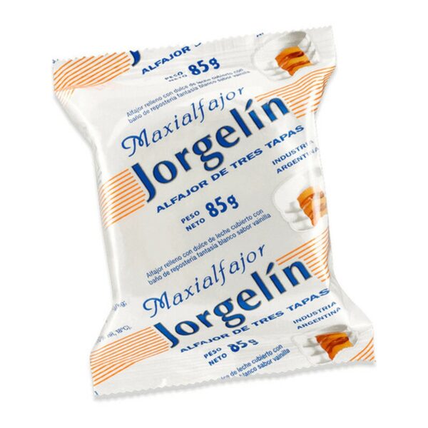Caramel Spread Maxi Alfajor Jorgelin 27 x 3 x 3 oz.