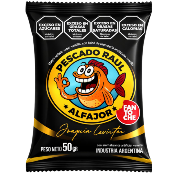 Fantoche Chocolate Alfajor Pescado Raul 12 x 1.76 oz.