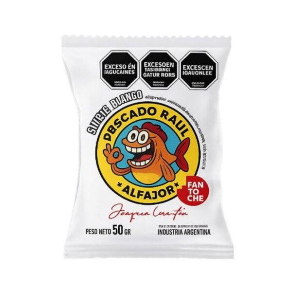 Fantoche White Chocolate Alfajor Pescado Raul 12 x 1.76 oz.