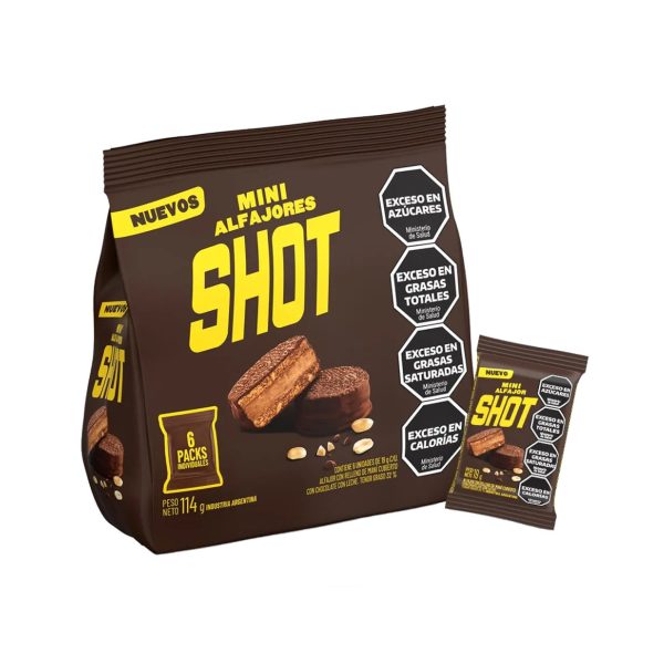 Mini Alfajores Shot - Chocolate and Peanuts 24 x 4 oz.