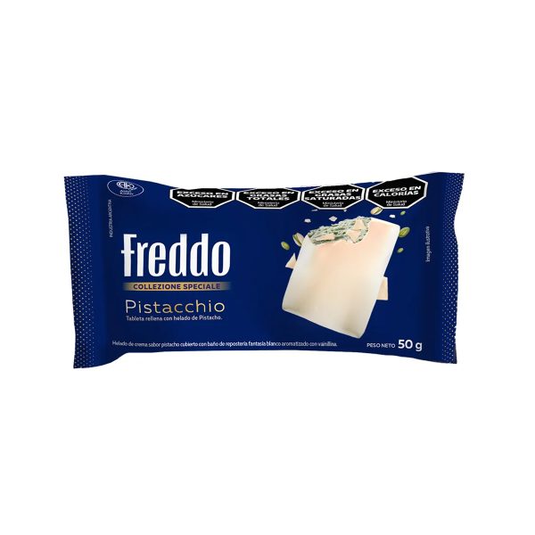 Freddo Ice Cream -Pistachio Frozen Dairy Dessert Bars 30 x 1.76 oz.