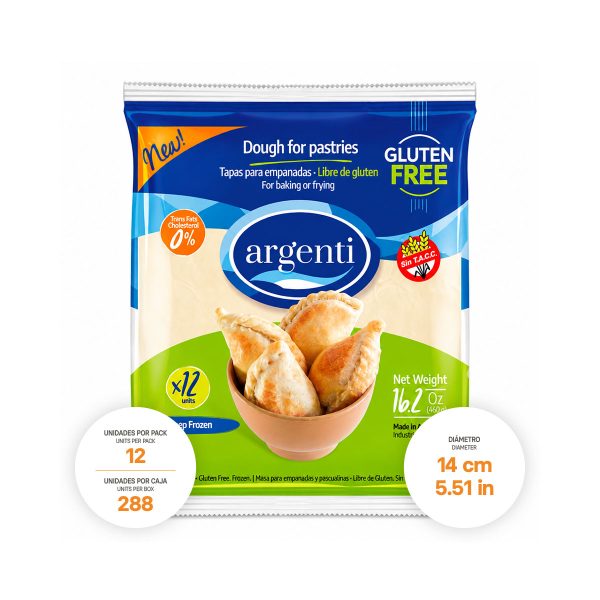 Gluten Free Turnover Shells for Baking and Frying 24 x 16.22 oz.