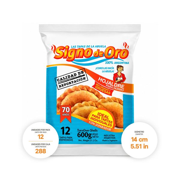 Turnover Shells for Baking Signo de Oro 24 x 21,16 oz.