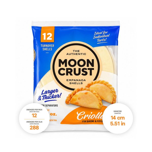 Turnover Shells for Baking or Frying Moon Crust 24 x 21,16 oz.